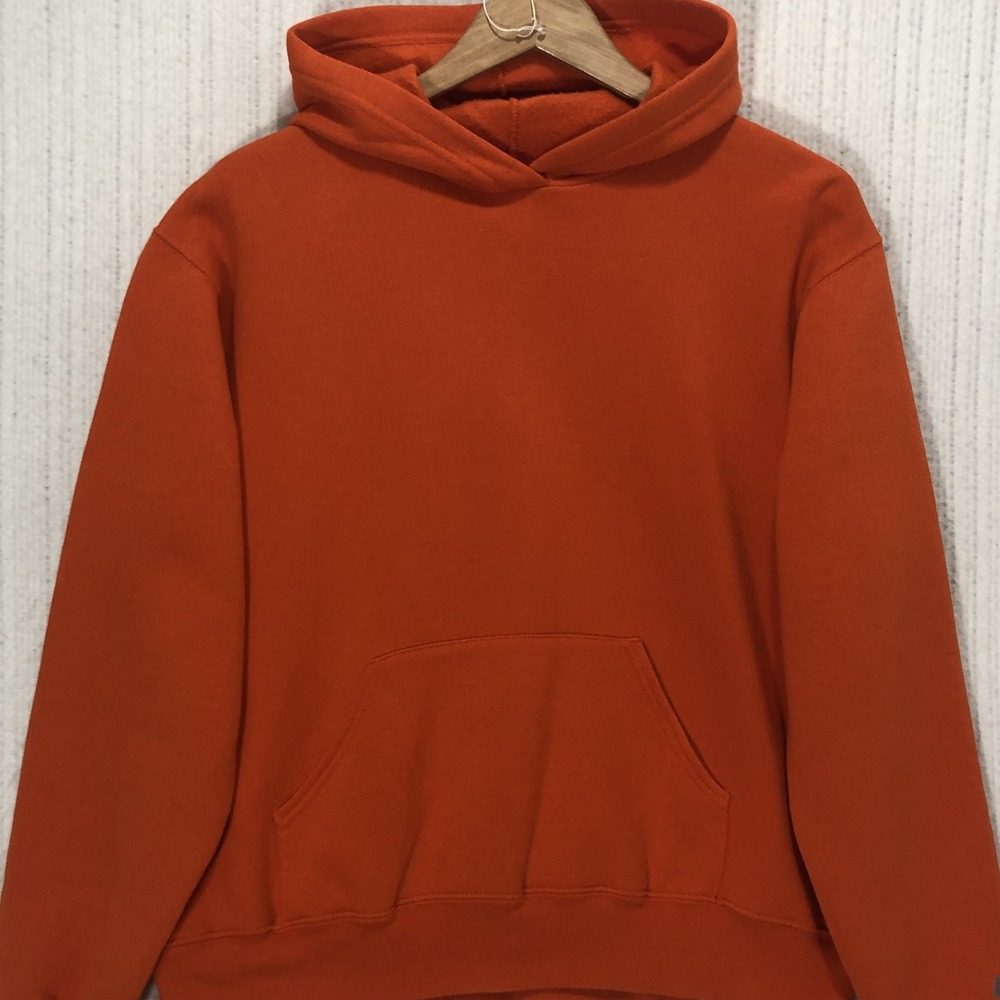 Russell Athletic Womens XL Dri-Power Hoodie Orange Pullover Fleece Sweatshirt